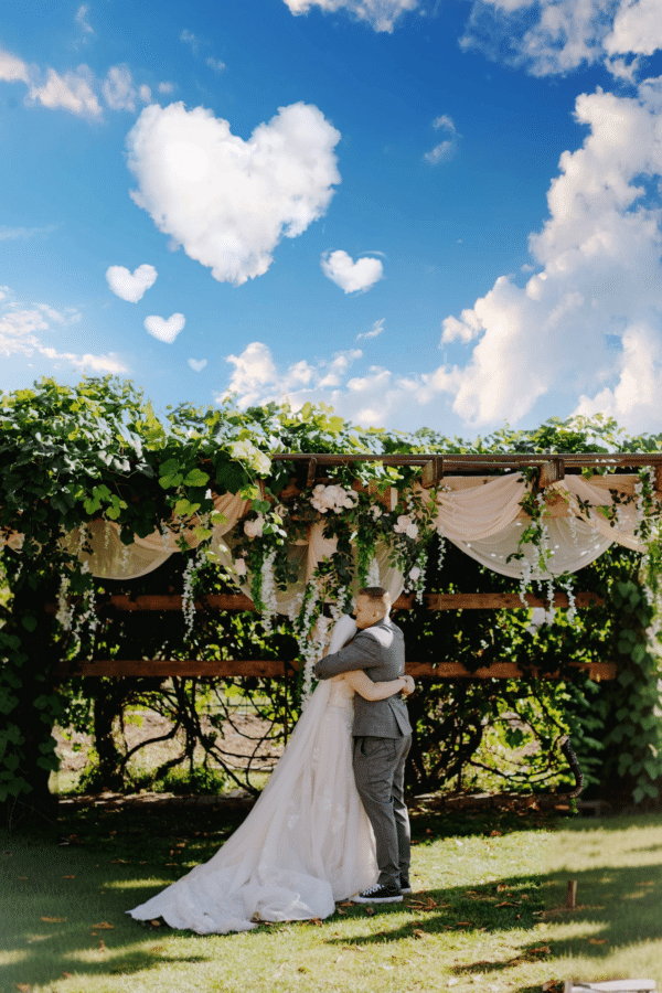 9 Acres Event Barn - Heart Shaped Clouds